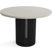 TISCH Kaschmir DIEGO Ausziehbar - Kaschmir/Schwarz, Holzwerkstoff (100/48/77cm) - Sepro Meble