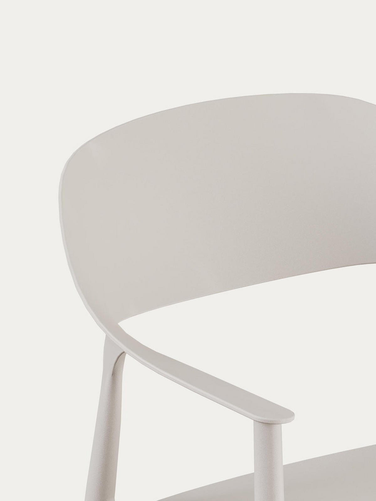 STUHL Brunel Beige 57.5 cm x 83 cm - Beige, Kunststoff (57/83/53cm) - Kenay Home