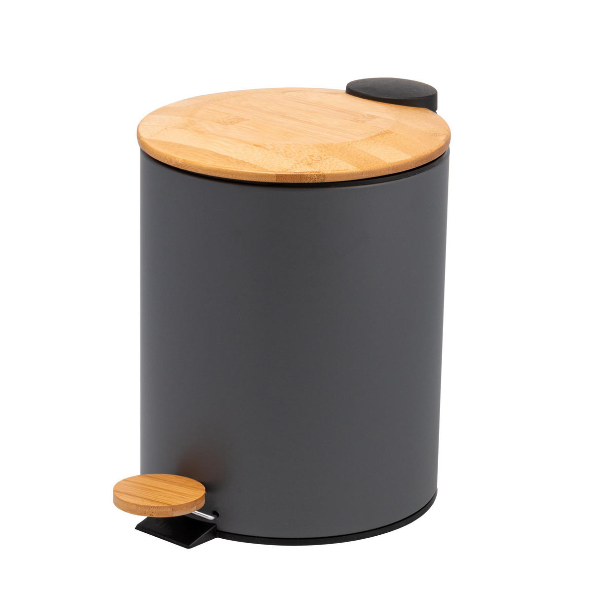 MÜLLEIMER, grau - Grau, Metall (21/27/29.5cm) - bremermann