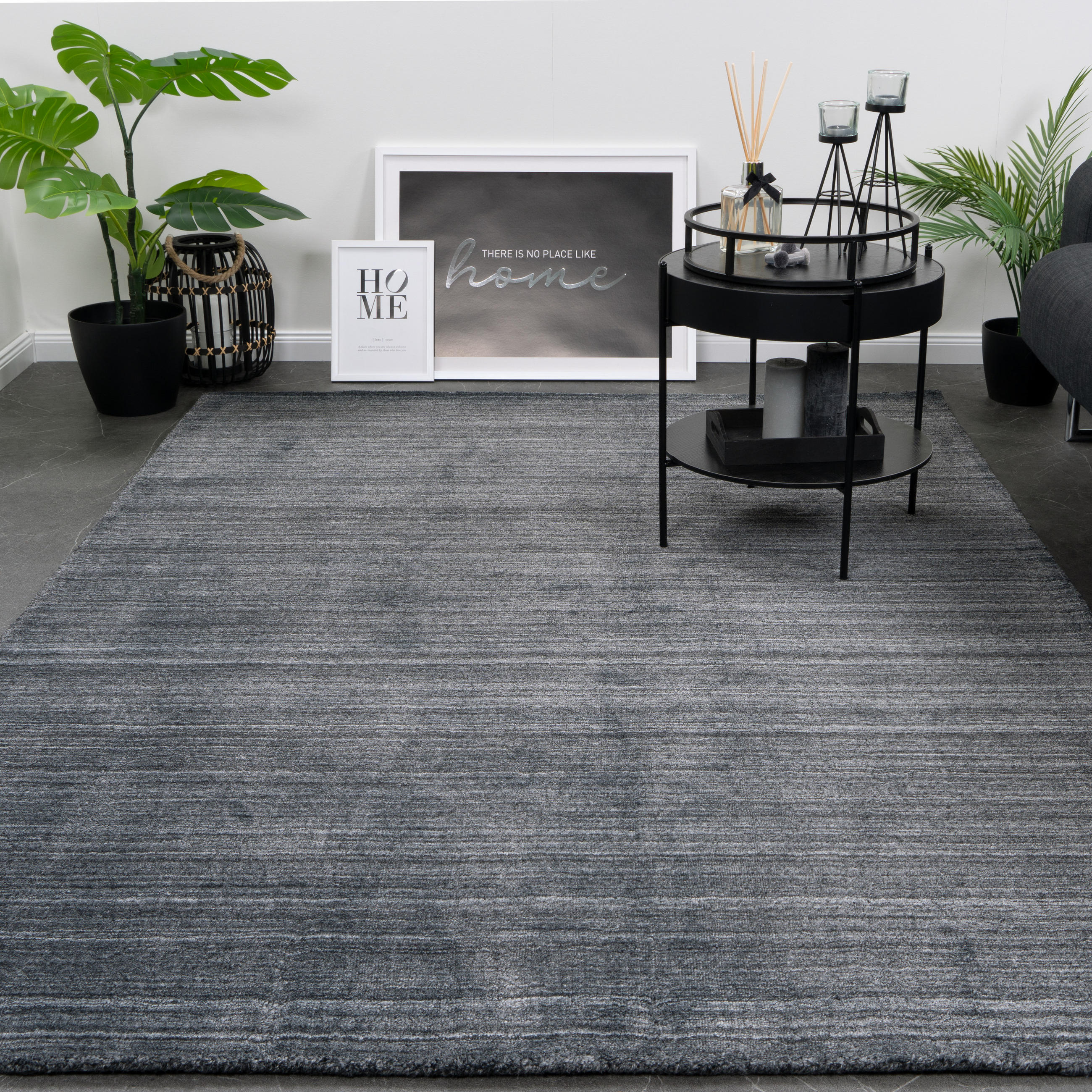 WOLLTEPPICH NATURA 120/170 cm Anthracite - Anthrazit, Naturmaterialien (120/170cm) - Consilio Concept