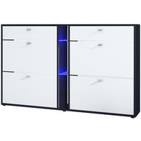 SCHUHSCHRANK Today Fronten in Weiß matt - Weiß, Holzwerkstoff (155.5/95/28cm) - Vladon