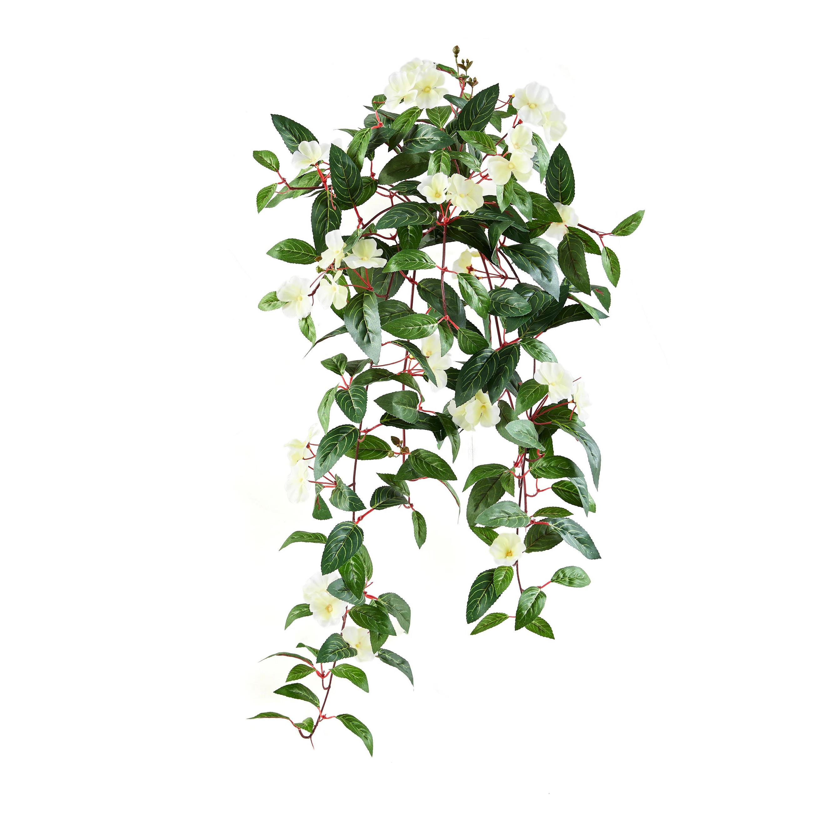 KUNSTPFLANZE Künstlicher Hänge-Jasmin – Florina 80 cm - Grün, Kunststoff (80cm) - aplanta