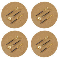PLATZSETS (4er-Set) Ambiente - Goldfarben/Braun, Kunststoff (38/38cm) - Butlers