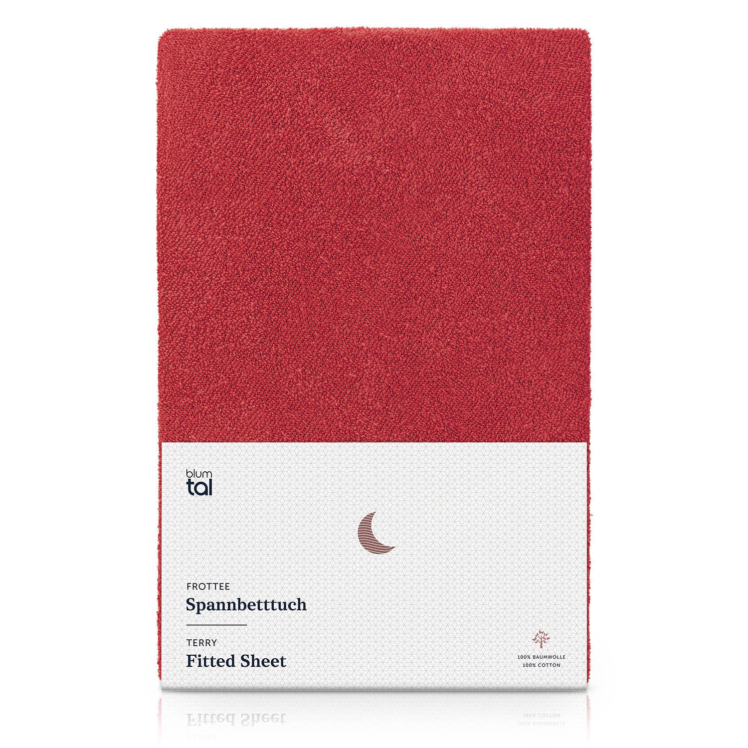 FROTÉ napínacie prestieradlo s certifikátom Oeko-TEX, 90x200x27cm, Rot - červená, textil (90/200cm) - Blumtal