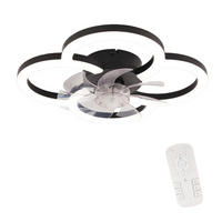 DECKENVENTILATOR BRIGITTE Ⅲ 50/2/14 cm - Schwarz, Kunststoff (50/50/14cm) - Nettlife