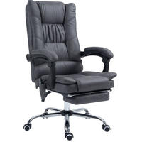 BÜROSTUHL mit Massagefunktion höhenverstellbar Dark Grey - Dunkelgrau, Kunststoff (70/118/64cm) - Meubliv