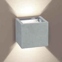 LED-WANDLAMPE Ixa High Power Beton Quadratisch - Grau, Metall (10/10/10cm) - s.luce