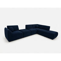 ECKSOFA Cordoba Modulares Rechts Dunkelblau - Dunkelblau, Textil (352/244cm) - KS Home Concept