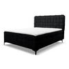 BOXBETT ROMA mit zwei Bettkästen H2/H3 Matratze und Topper 180 x 200 cm - Schwarz, Holzwerkstoff (180/200cm) - VENASI MÖBEL
