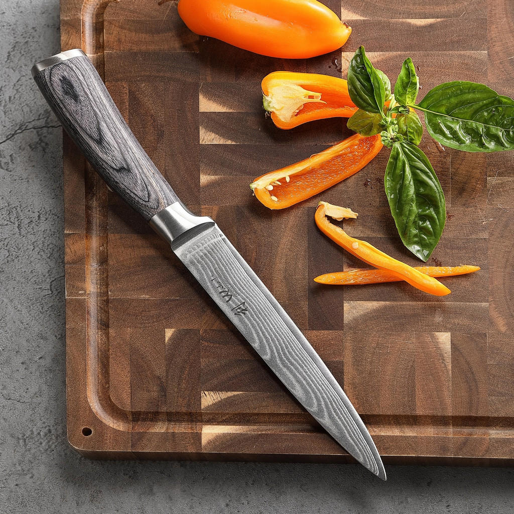 Thumbnail - Wakoli Messerset, Grau, Holz, Metall, Kochen, Küchenmesser, Messersets