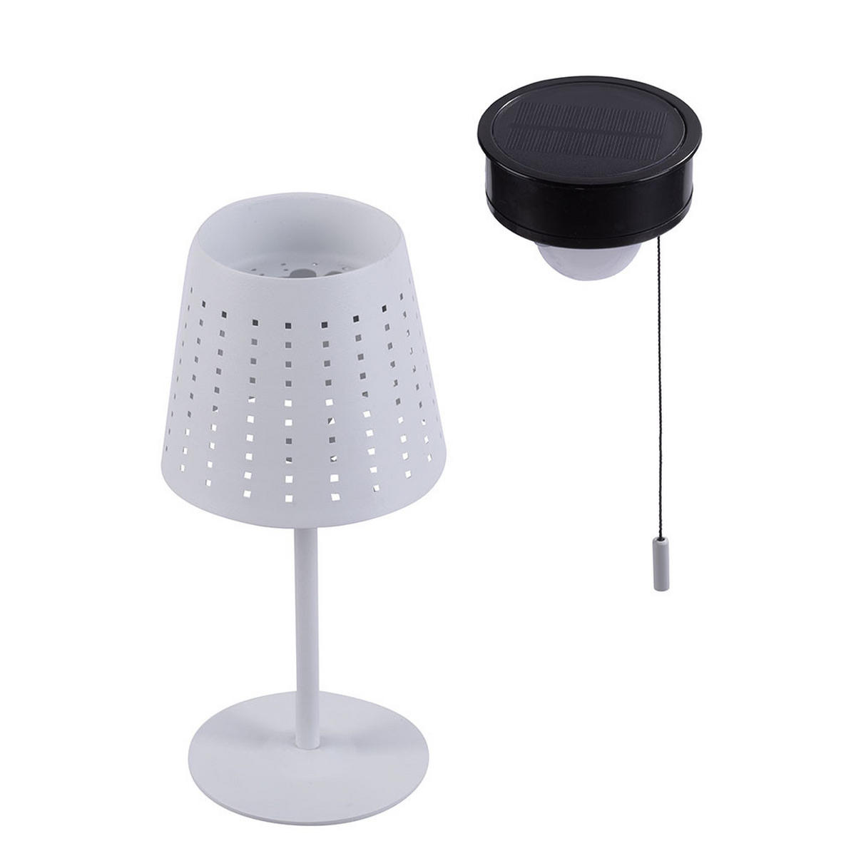 LED AUSSENLEUCHTE Mandy Weiß Metall - Weiß, Metall (14/14/30cm)