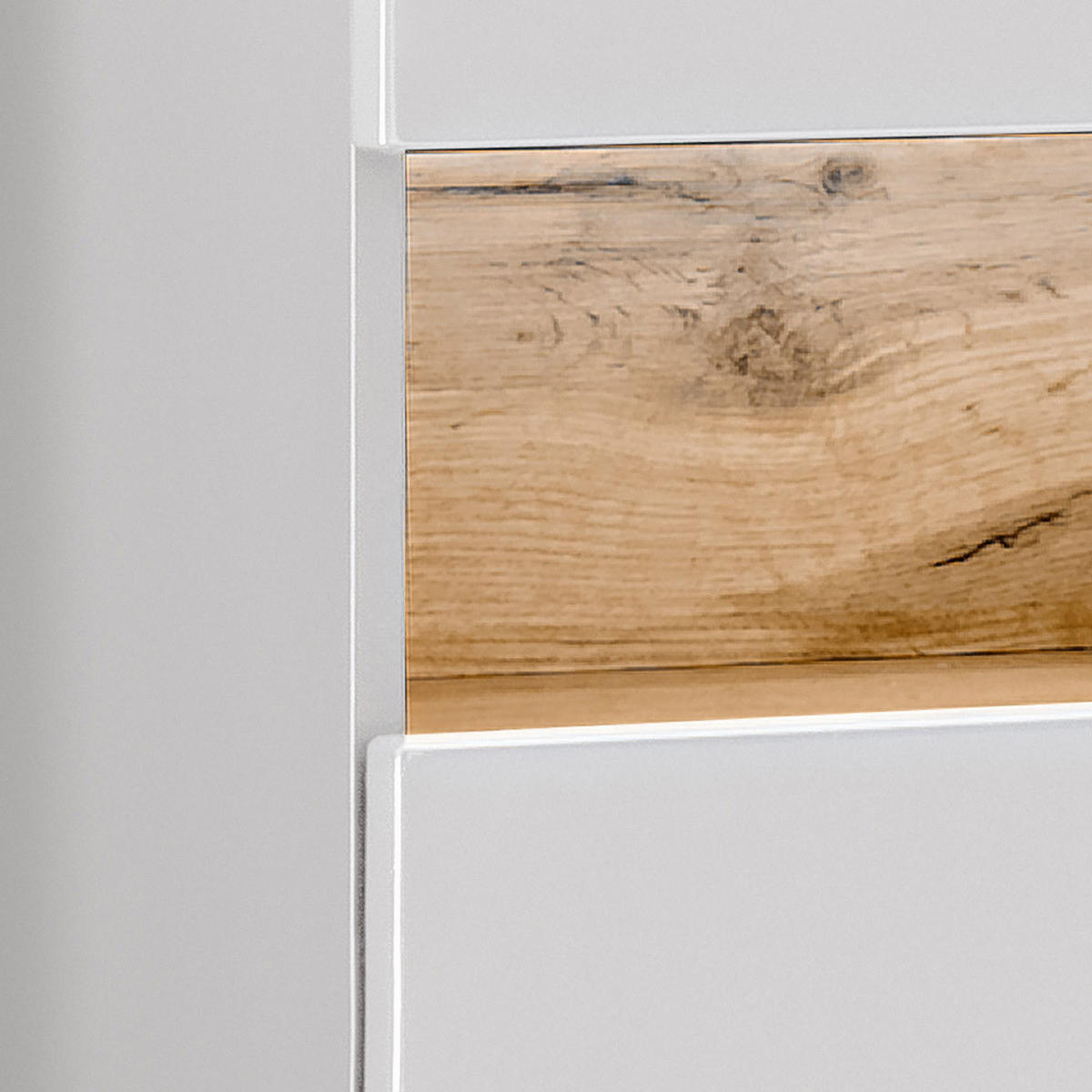 BADMÖBEL-SET 5-TLG. Bermuda-56 - Weiß, Holzwerkstoff (135/200/45cm) - Lomado