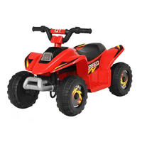 KINDERMOTORRAD 6V Elektro Kinderquad Rot - Rot, Kunststoff (40/44.5/73cm) - COSTWAY