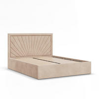 POLSTERBETT MIT KOPFTEIL 180x200 ohne Bettkasten VASTO, Beige - Creme, Textil (180/200cm) - Mebligo