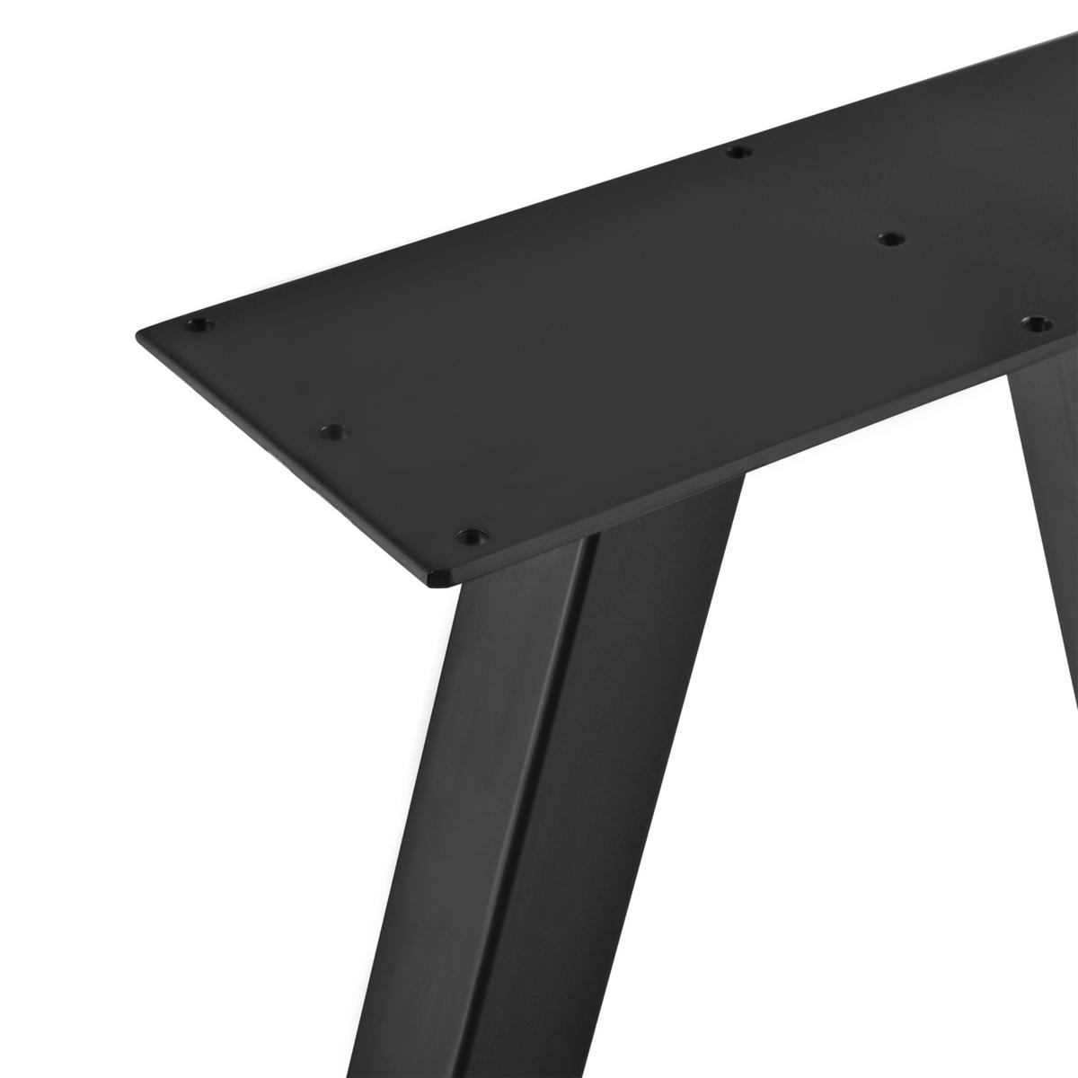 TISCHGESTELL-SET 2-TLG. Eschau - Schwarz, Metall (40/40/12cm) - [en.casa]