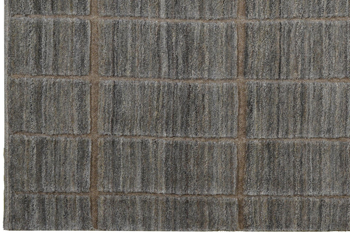 GABBEH-TEPPICH handgeknüpft Grau 185/158 cm Schurwolle - Grau, Textil (158/185cm) - Looma