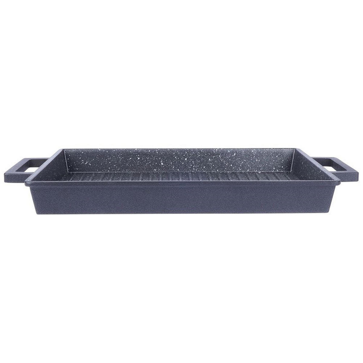 GRILLPLATTE Grande schwarz - Schwarz, Metall (43/27/4cm) - Orion 