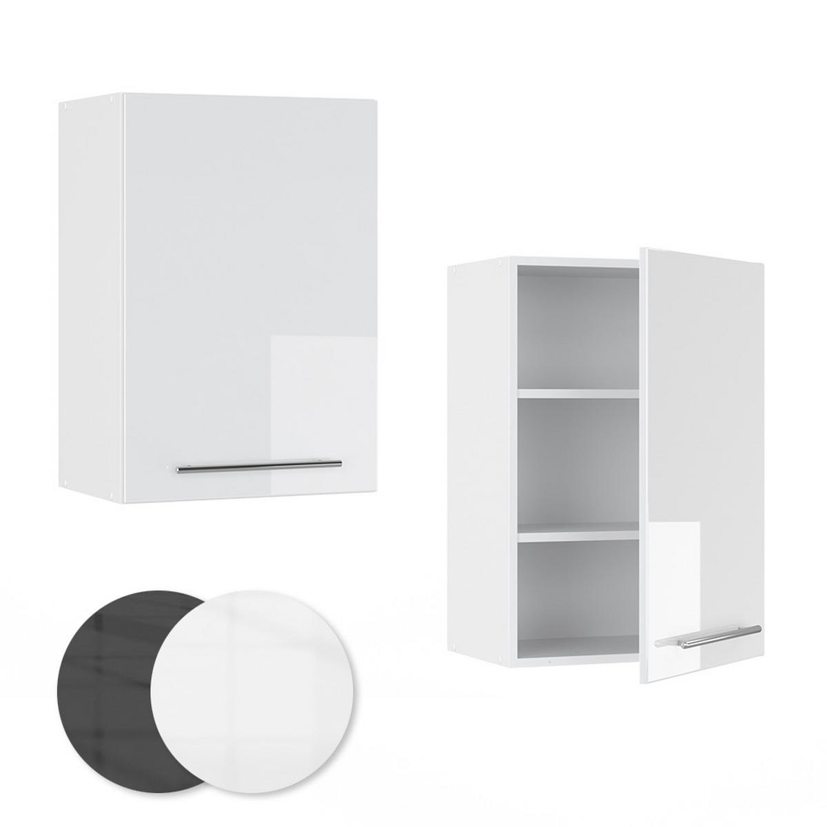 HÄNGESCHRANK Fame-Line Weiß Hochglanz 50 cm - Weiß Hochglanz/Weiß, Holzwerkstoff (50/72/34.1cm) - Vicco