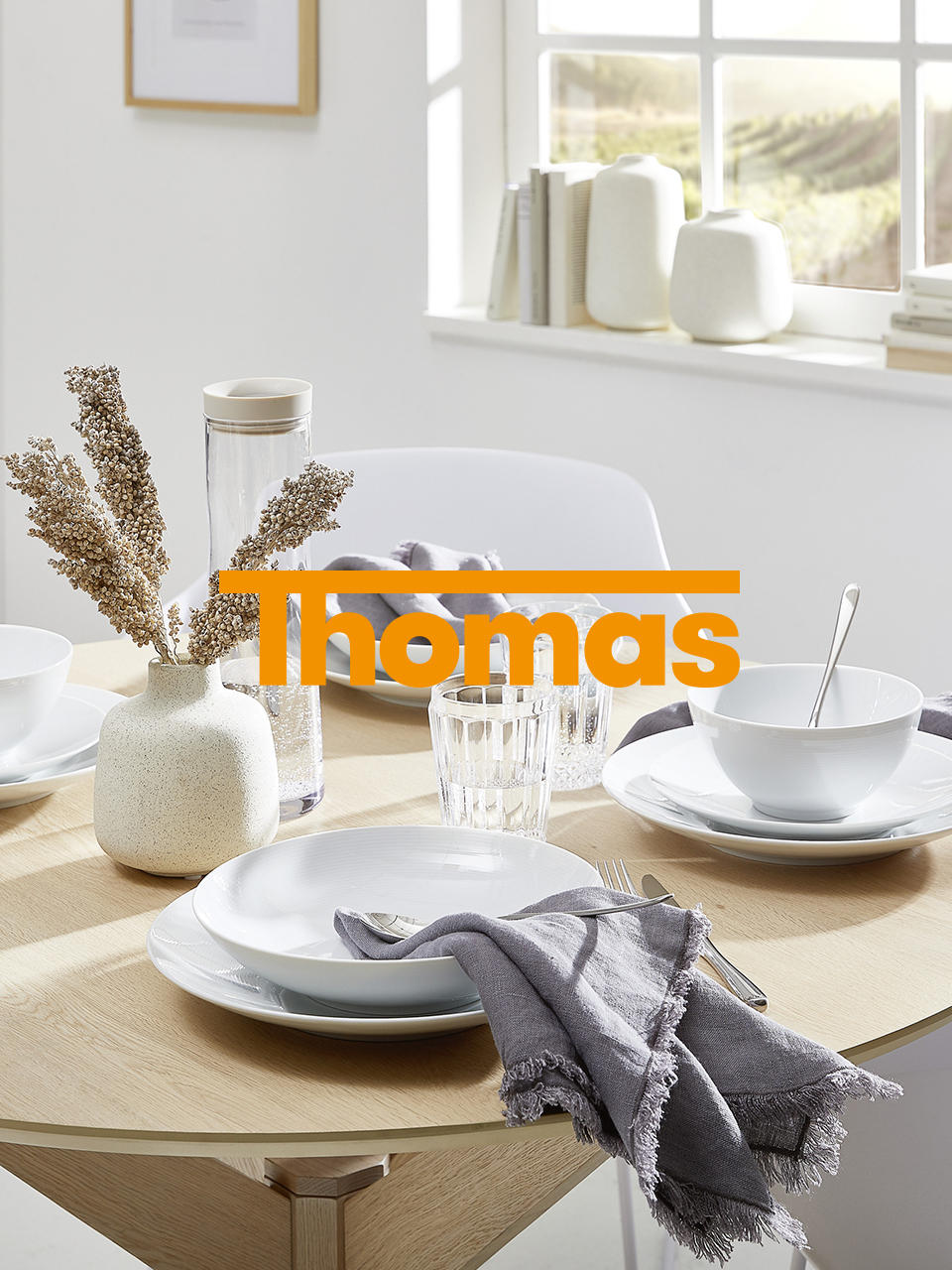 Keramik Kombiservice 16-teilig, weiß von Thomas