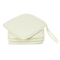 STUHLKISSEN, 4er-Set, 38 x 38 cm, 85% Polyester, 15% Polyamid, Beige - Creme, Textil (38/38/2cm) - Zollner