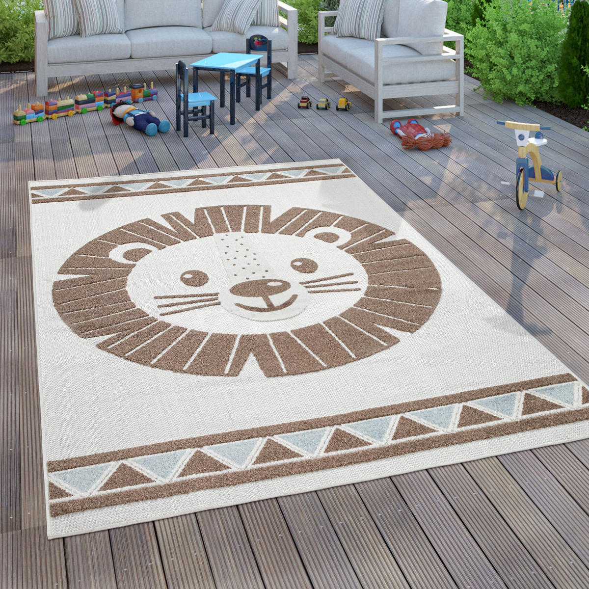 KINDERTEPPICH 200/280 cm Tweet 467 - Beige, Kunststoff (200/280cm) - Paco Home