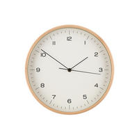 WANDUHR Sperrholz Ø 31 cm - Weiß, Holzwerkstoff (31/31/4.5cm)