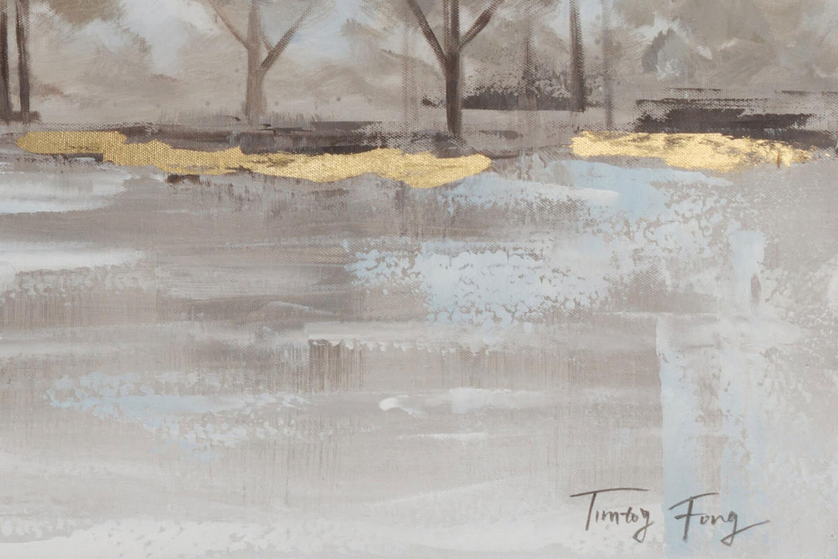 ACRYLBILD HANDGEMALT 120/60 cm - Taupe, Holz/Textil (120/60cm) - KUNSTLOFT