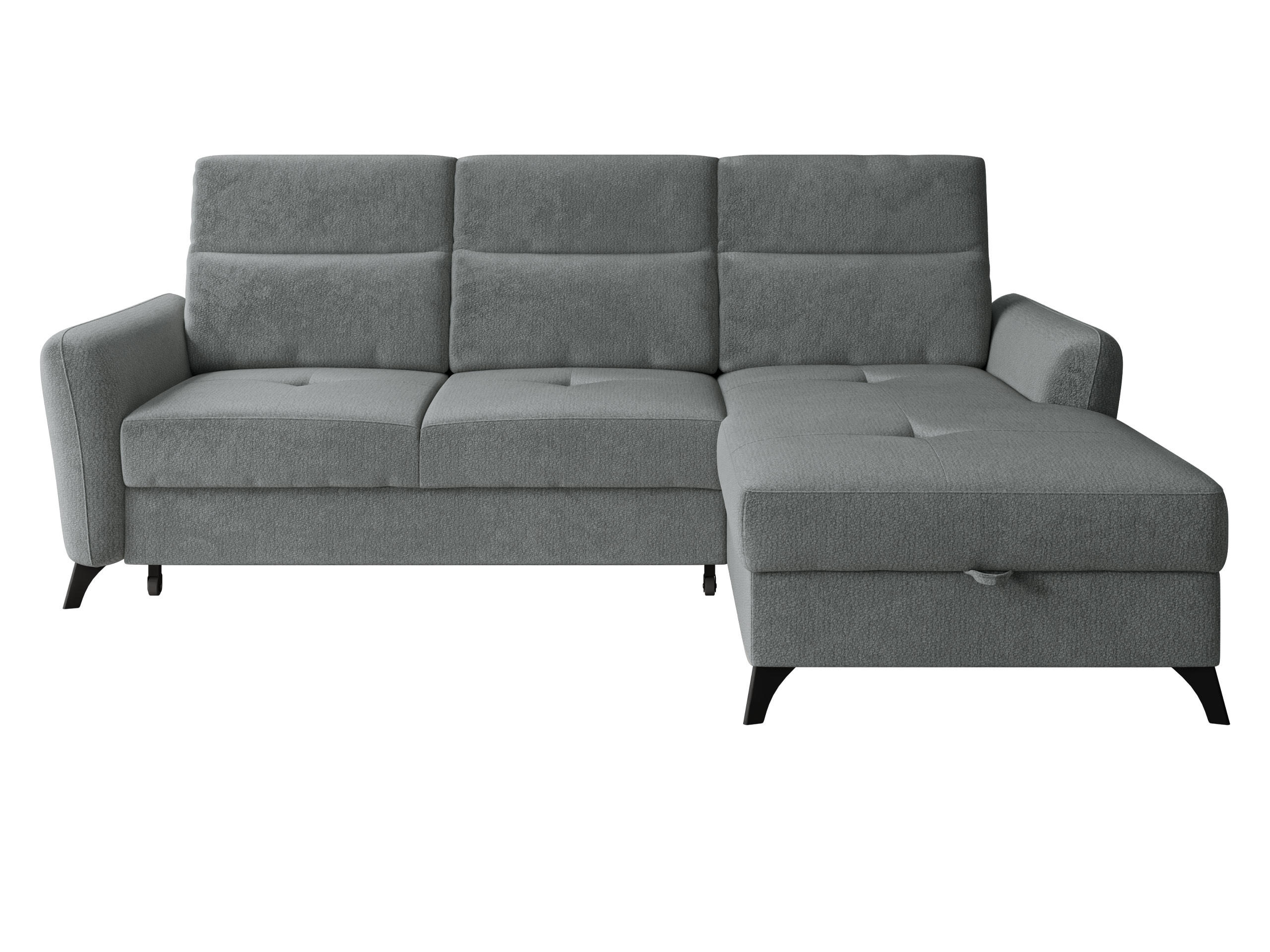 ECKSOFA Talia, Seite: Rechts 2R-LC - Schwarz/Graphitfarben, Holz/Kunststoff (238/167cm) - MIRJAN24