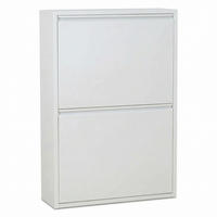 SCHUHSCHRANK Pisa Weiß 50/16/73 cm - Weiß, Metall (50/73/16cm) - ebuy24