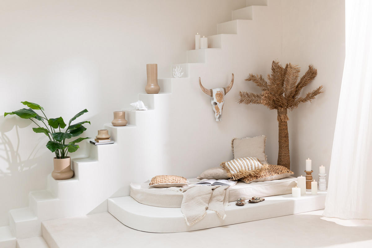 BLUMENTOPF ORGANISCH - Töpferei - Beige - S - Ø 18 cm - Beige, Keramik (18/11cm) - J-Line