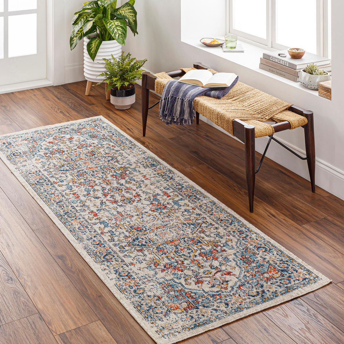 VINTAGE-TEPPICH 80/220 cm Dunkelblau - Dunkelblau, Kunststoff/Textil (80/220cm) - LIVABLISS