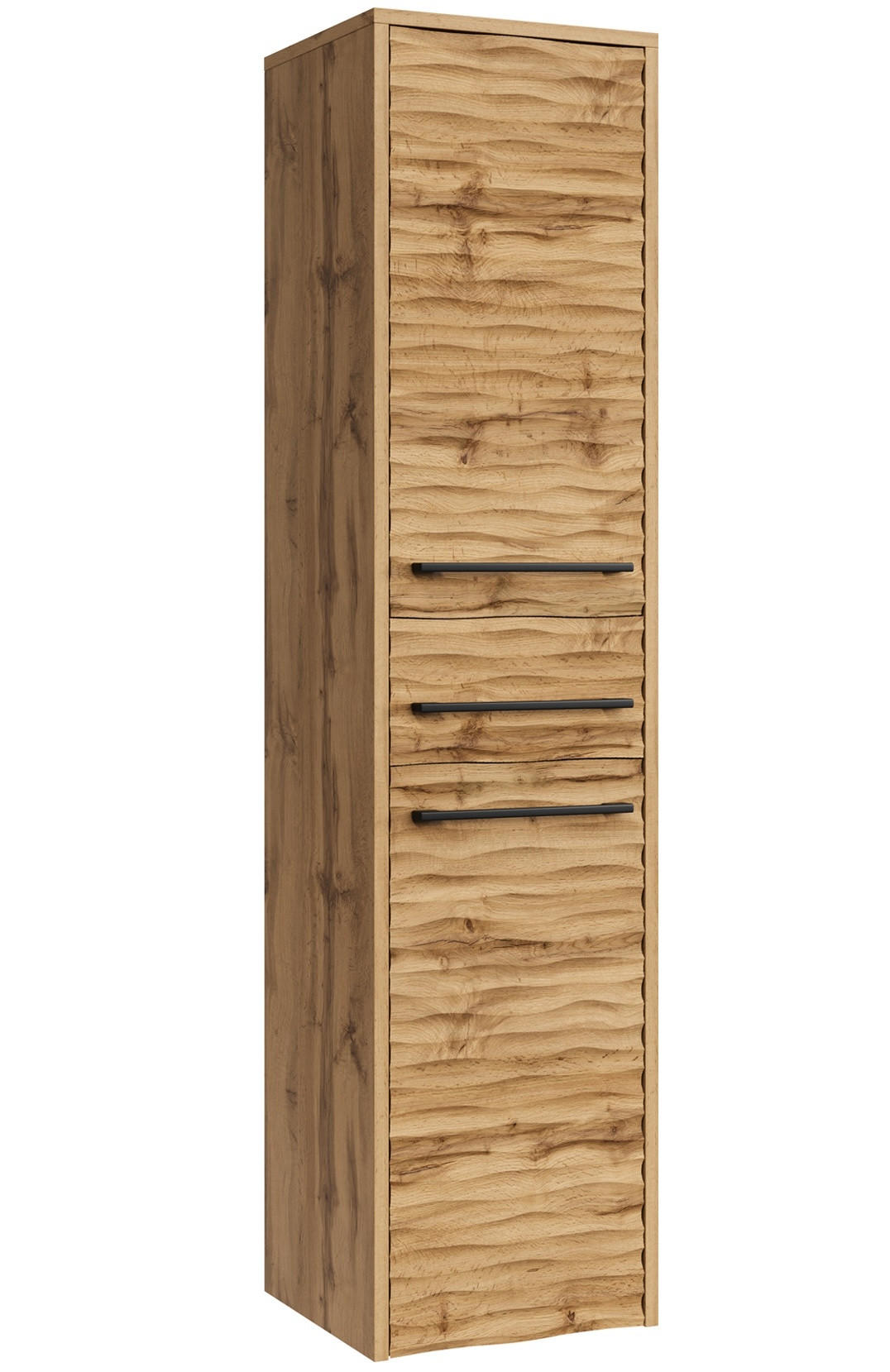 BADEZIMMERSCHRANK Etna mit 2 Türen Eiche - 30 x 35 x 130 cm - Eichefarben, Holz (30/130/35cm) - Badplaats