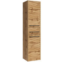 BADEZIMMERSCHRANK Etna mit 2 Türen Eiche - 30 x 35 x 130 cm - Eichefarben, Holz (30/130/35cm) - Badplaats