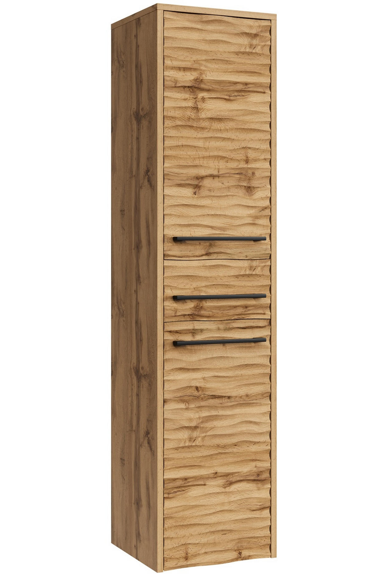 BADEZIMMERSCHRANK Etna mit 2 Türen Eiche - 30 x 35 x 130 cm - Eichefarben, Holz (30/130/35cm) - Badplaats