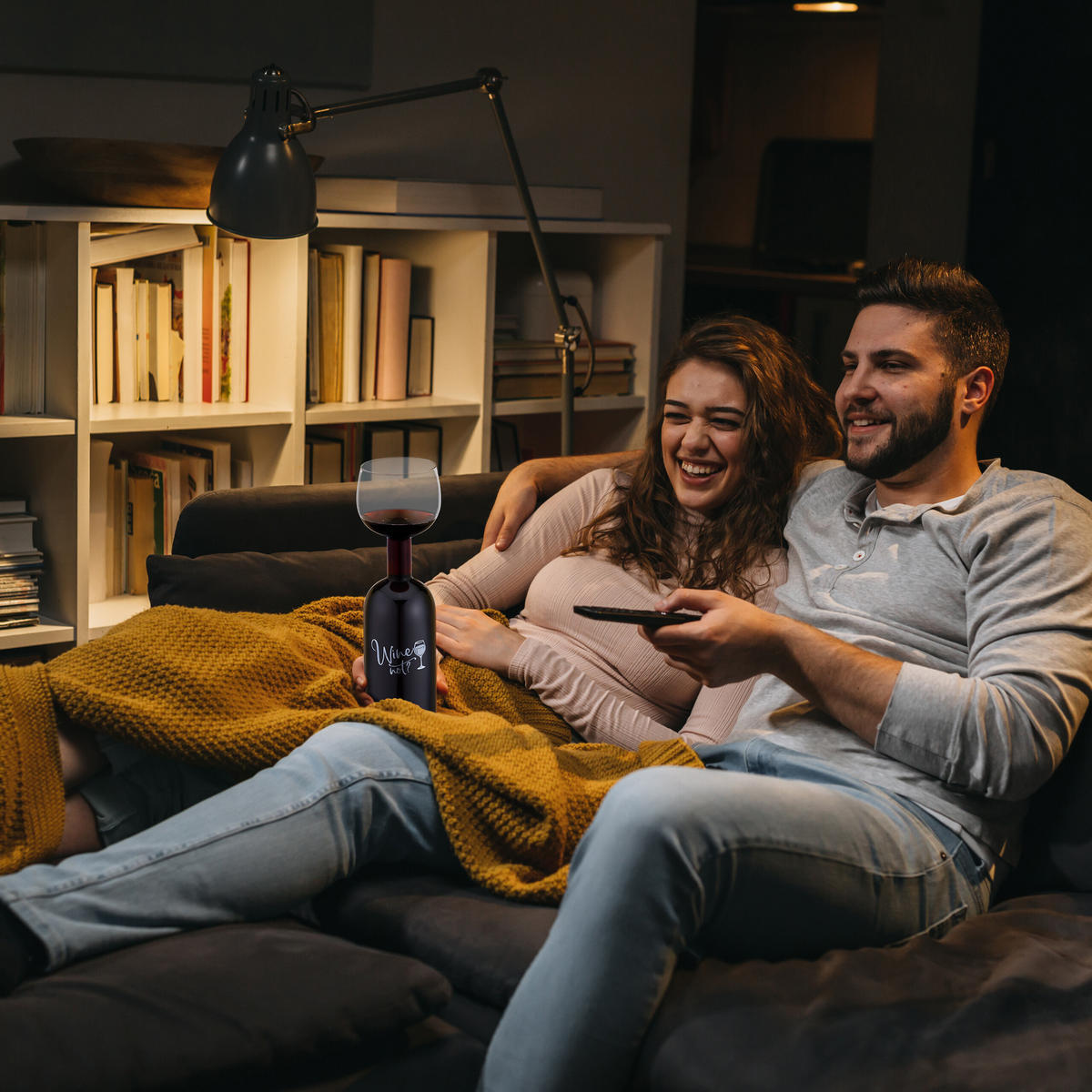 WEINFLASCHE - Transparent, Glas (0.75L) - Relaxdays