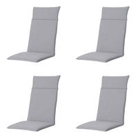 GARTENSTUHLKISSEN Manchester 120/50 cm 4er-Set - Hellgrau, Textil (50/8/120cm) - Madison