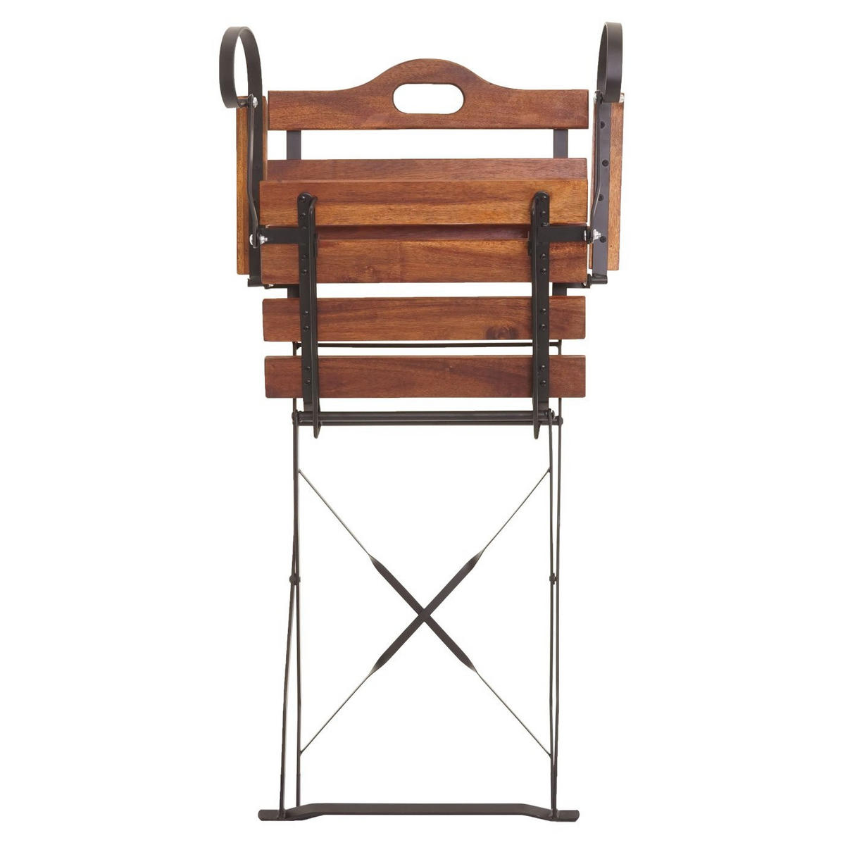 GARTENSTUHL 2er-Set HxBxT 88x55x49cm Sitzhöhe 46cm Gastronomie-Qualität Akazie Braun - Braun, Holz (55/88/49cm) - PROREGAL