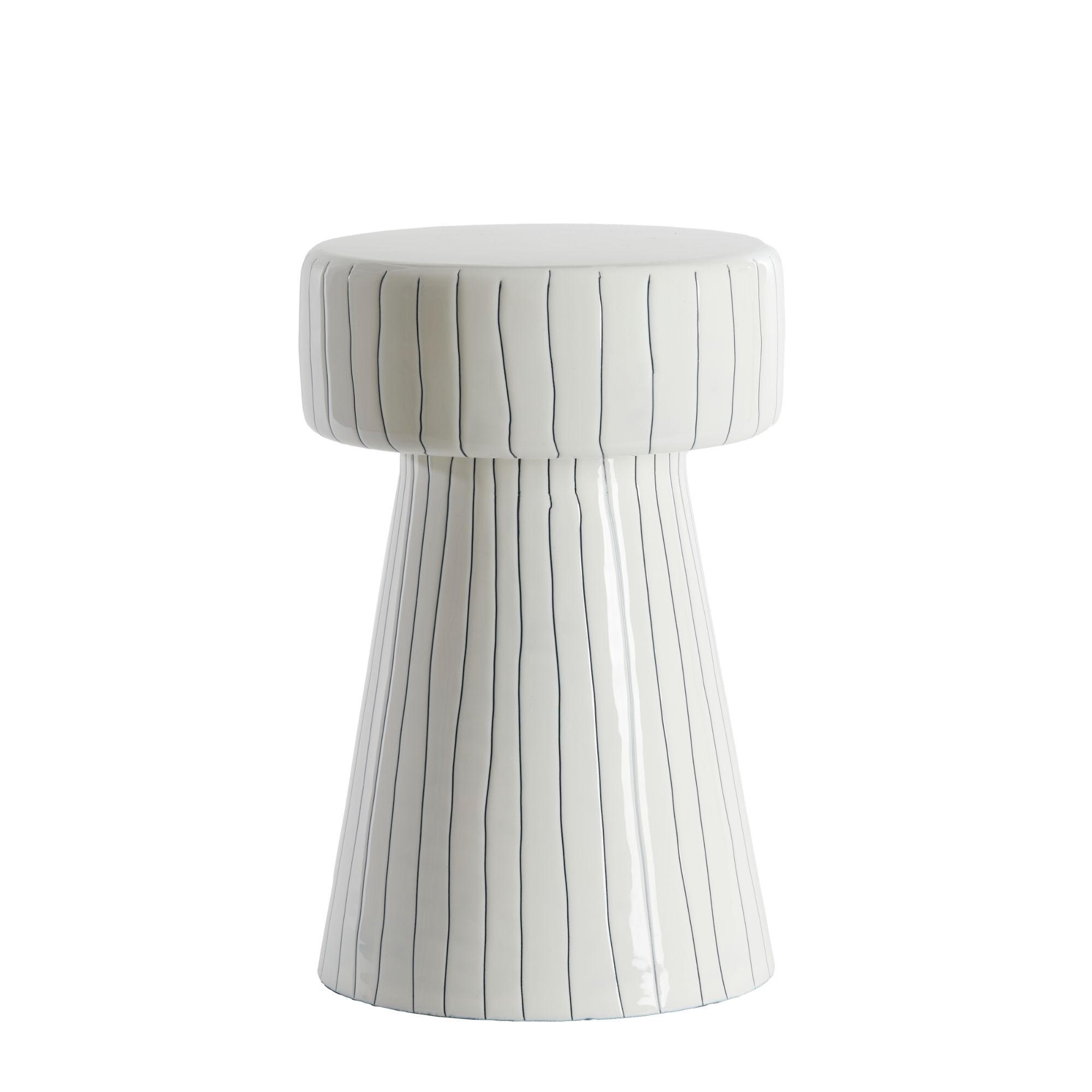 BEISTELLTISCH Dakwa Weiß 29/29/47 cm - Weiß, Metall (29/29/47cm) - Light & Living