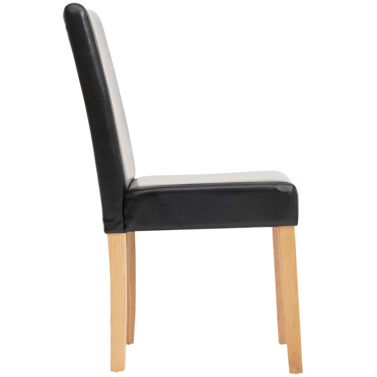 ESSZIMMERSTUHL Hochglanz Schwarz, Braun - Schwarz Hochglanz/Braun, Textil (43/90/56cm) - MCW