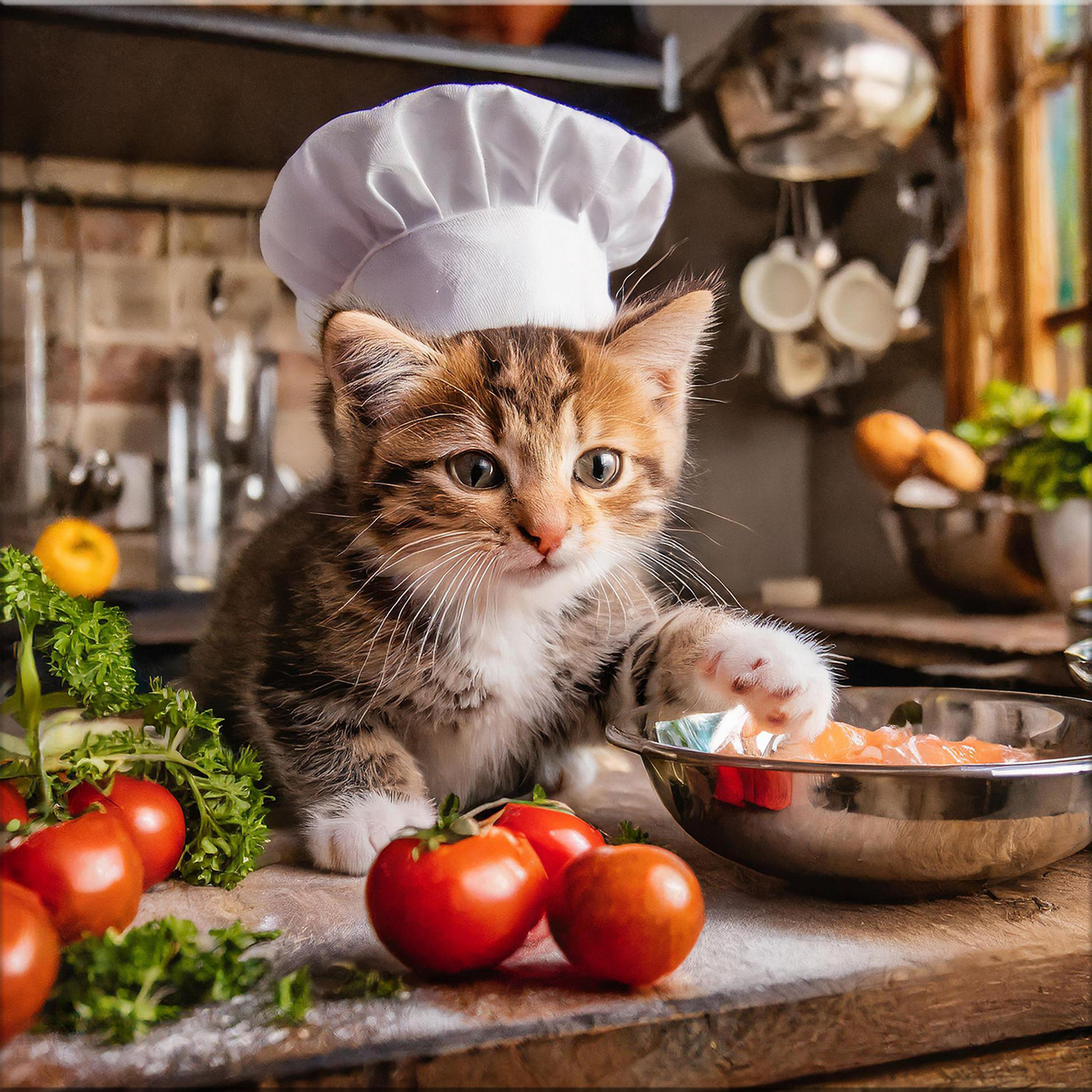 GLASBILD 30x30 cm Küche lustig - Braun, Glas (30/30cm) - artissimo