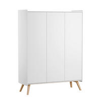SCHRANK 3 Türen Vintage Weiß - Weiß, Holzwerkstoff (148.9/200/5cm) - Petits-meubles