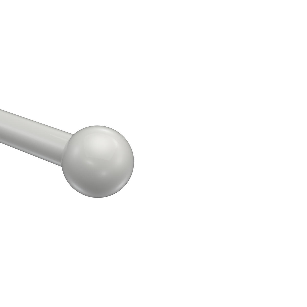 ENDSTÜCKE FÜR GARDINENSTANGEN 20 mm Ø, Luino Weiß, Packung 2 Stück - Weiß, Metall (2.5/3/3cm) - INTERDECO