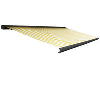 ELEKTRISCHE KASSETTENMARKISE Gelb, Weiß, Anthrazit - Gelb/Anthrazit, Textil (400/23/300cm) - MCW