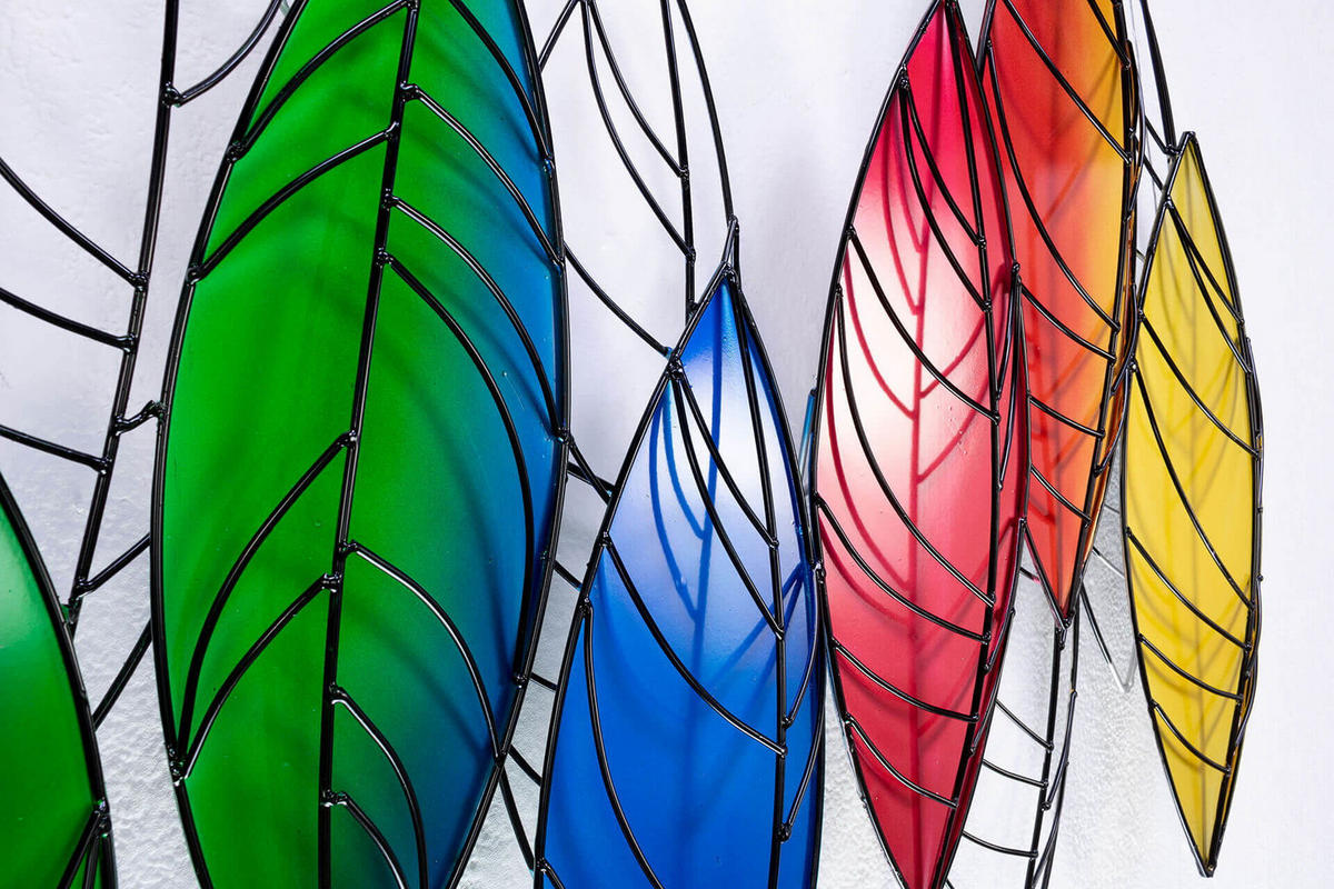 WANDDEKO Bunt 117/82 cm - Multicolor, Metall (5.5/82/8cm) - KUNSTLOFT