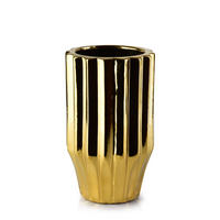 VASE Yvonne Gold 12/12/20 cm Keramik - Goldfarben, Keramik (20cm) - Mondex