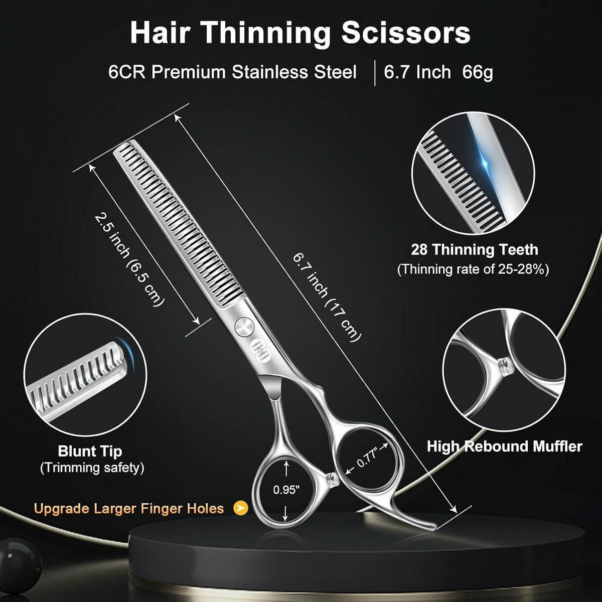 FRISEURSCHEREN Set 8-teilig Silber - Silberfarben, Metall (5.9/1.5/17cm)