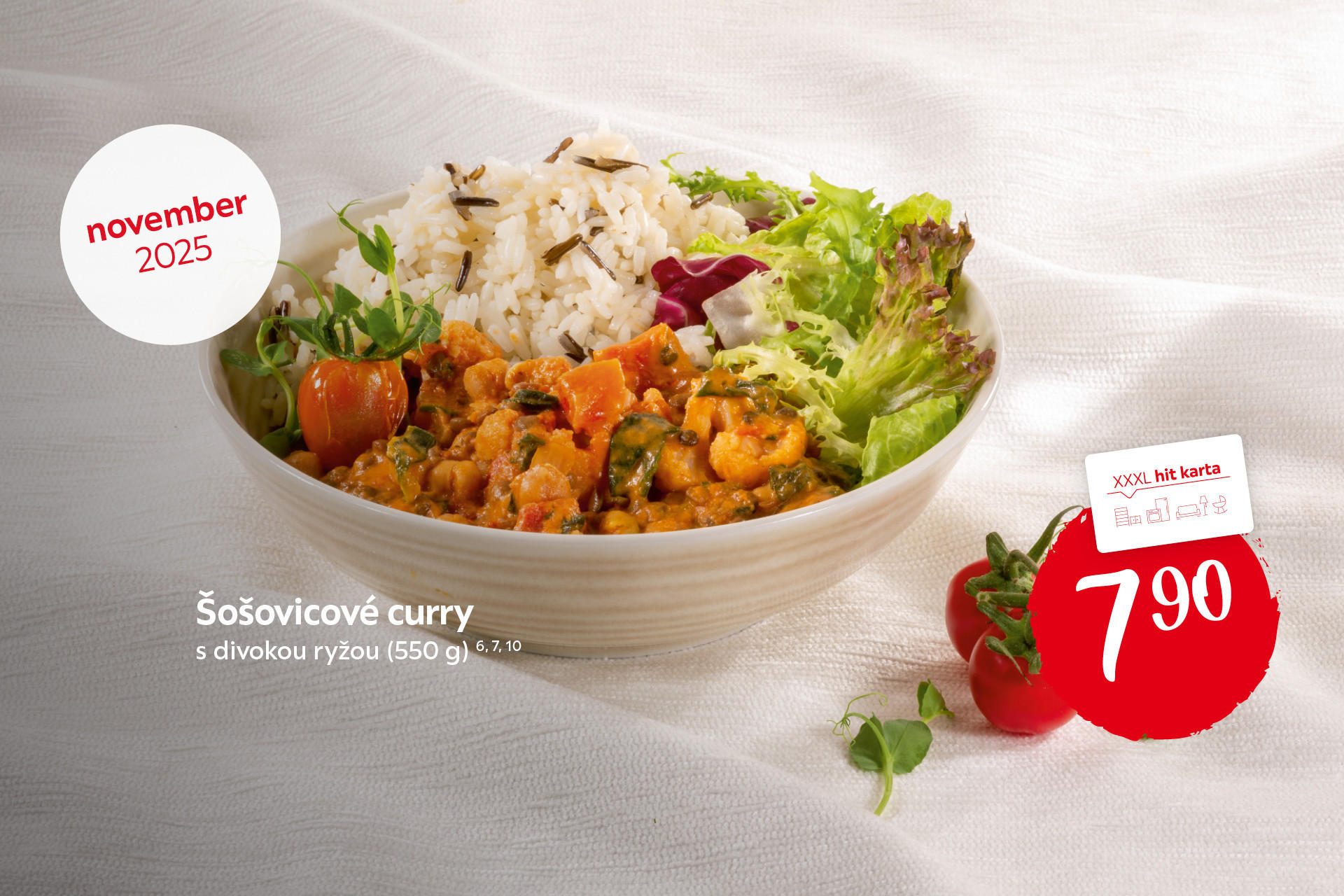 kari bowl, šošovicové curry