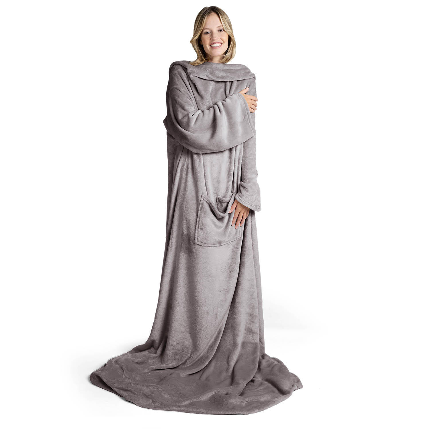 Blumtal Kuscheldecke Grau 170x200 cm
