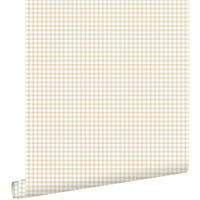 TAPETE Karomuster 50 x 900 cm - Beige, Papier (50/0.1cm) - ESTAhome