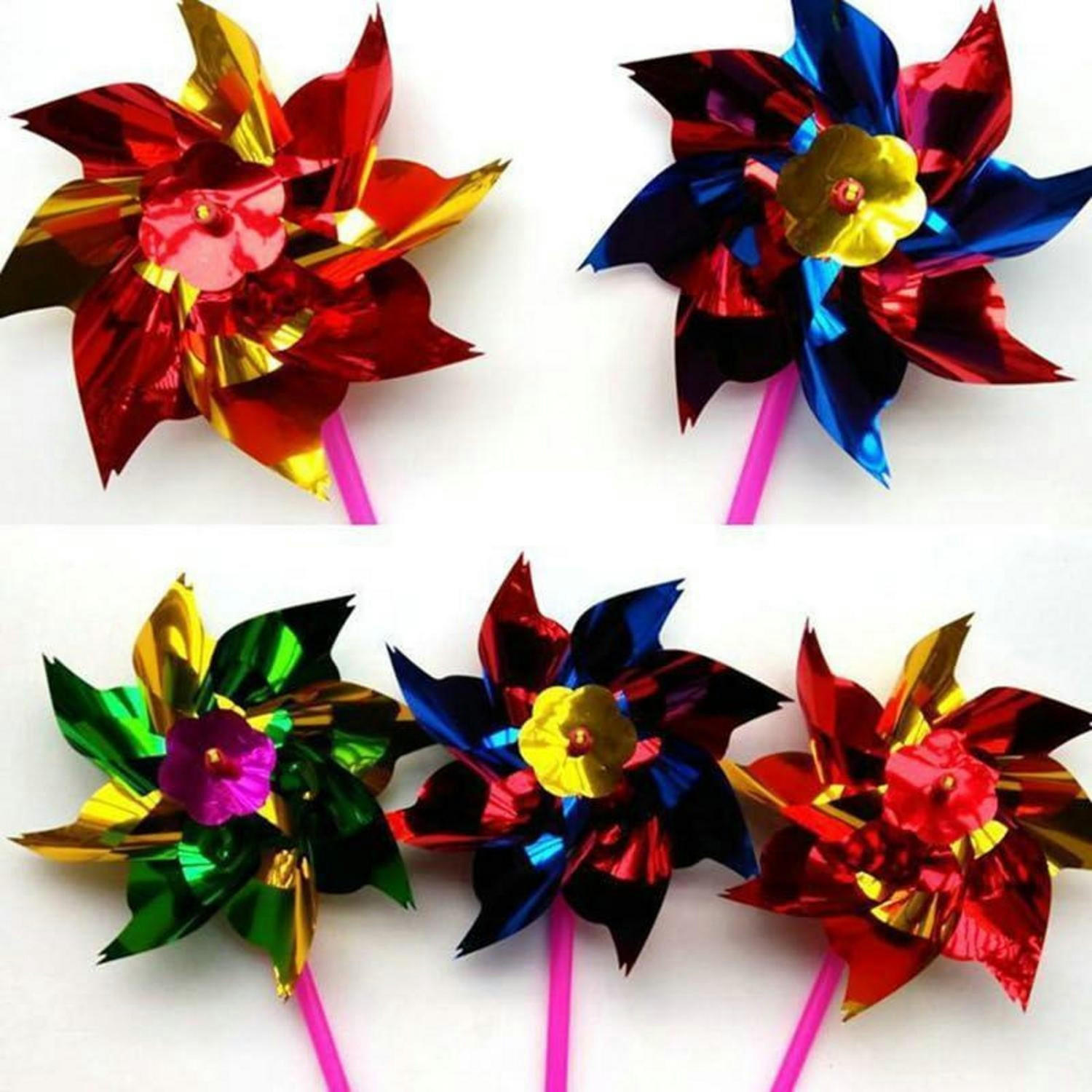 WINDRAD 100-teiliges Set Kunststoff Regenbogen DIY für Garten und Party - Multicolor, Kunststoff (34/16.5/34cm)